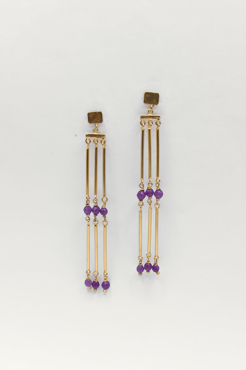 Pendientes Xhanti Amatista