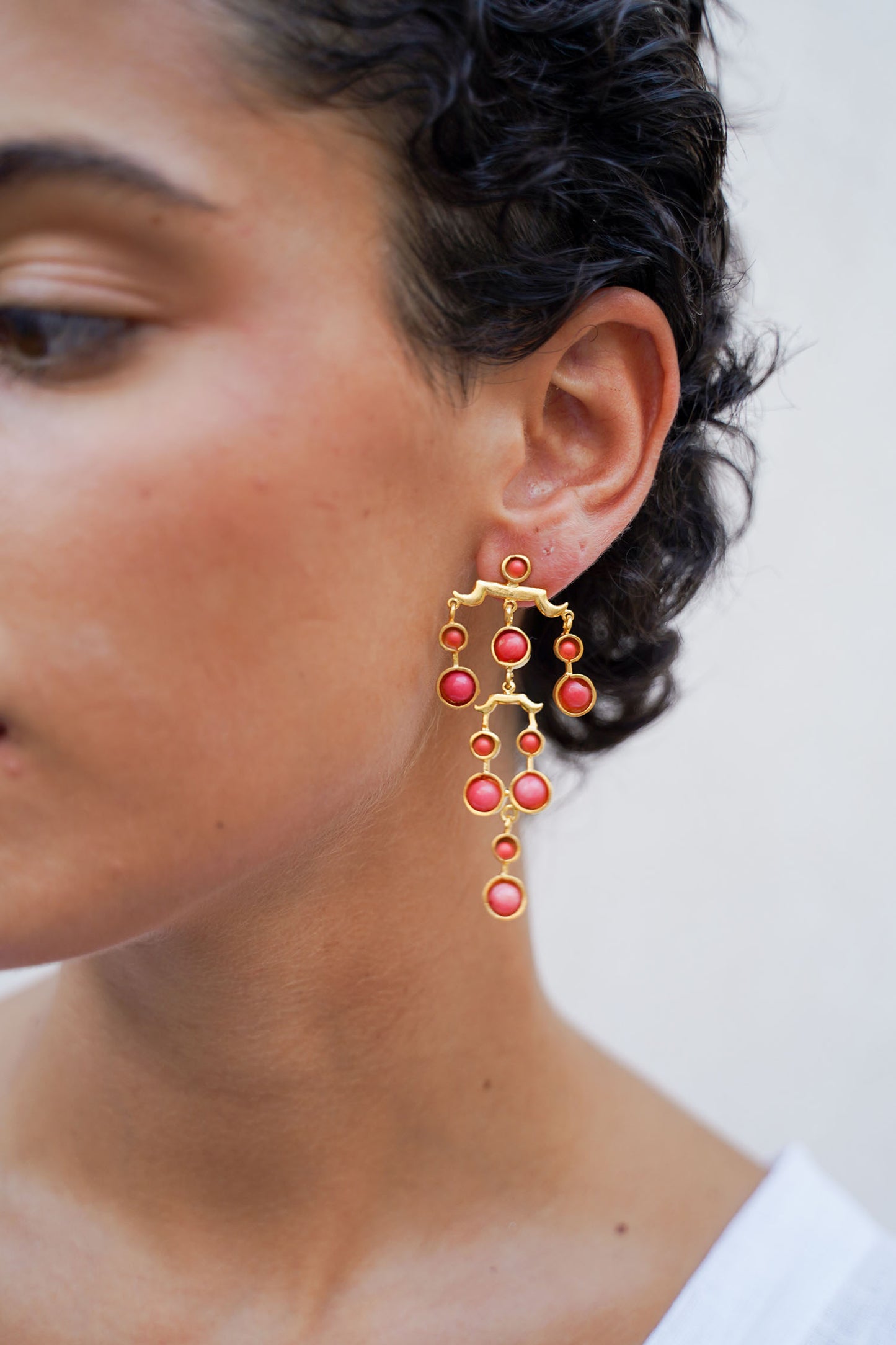 Pendientes Narciso Coral