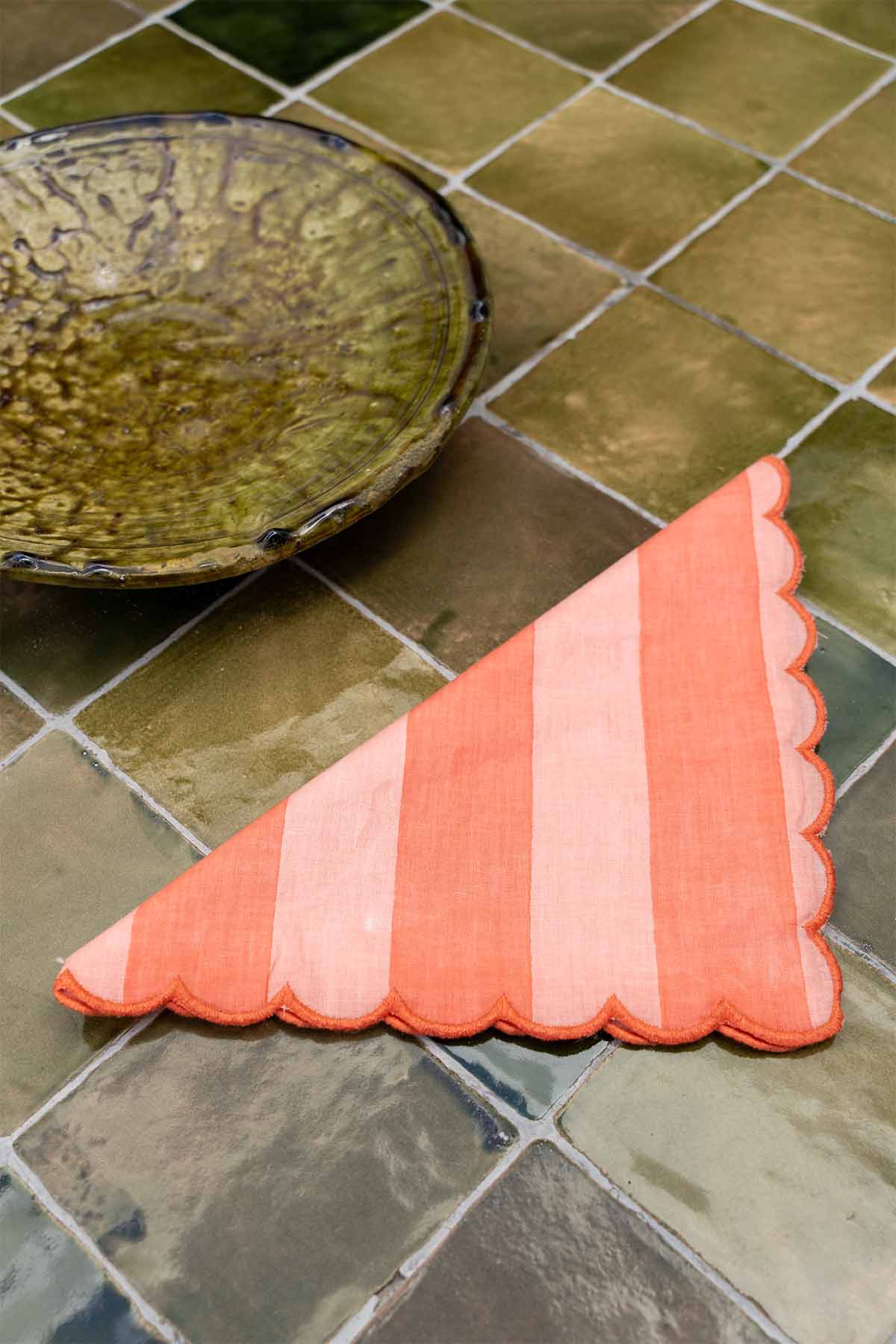 Servilleta Scallop Coral