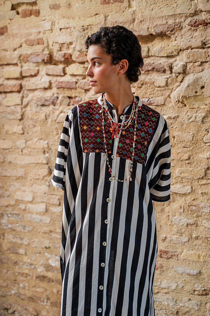 Vestido Rayas Negro I