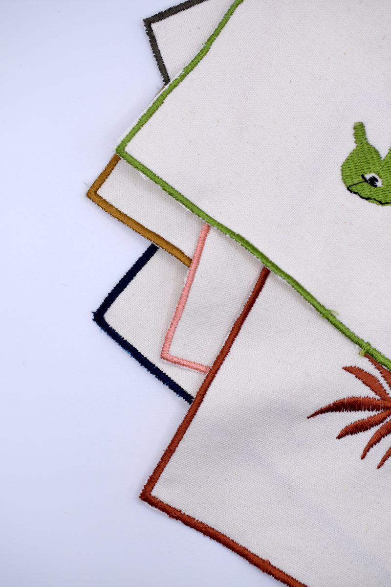 Servilleta Bordada Hoja ll