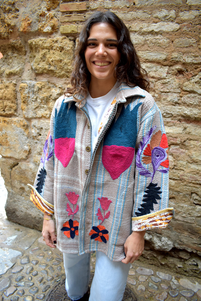 Sobrecamisa Bordada pieza única