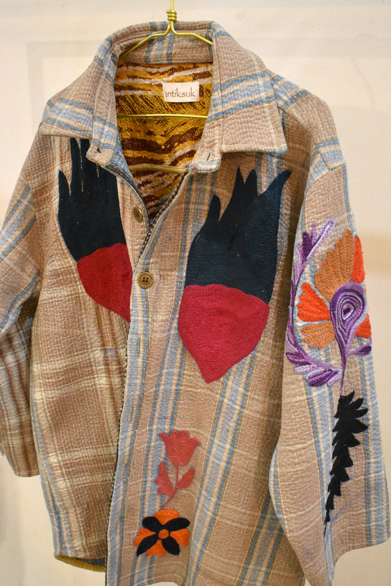 Sobrecamisa Bordada pieza única
