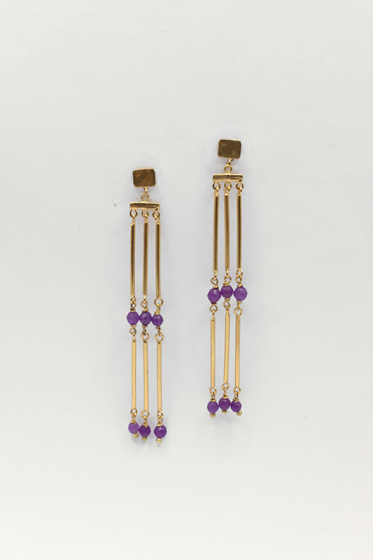 Pendientes Xhanti Amatista