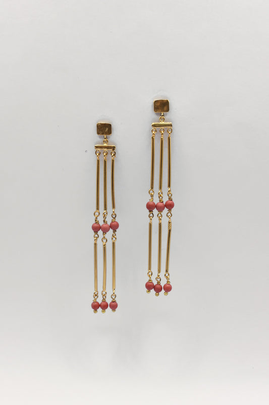 Pendientes Xhanti Coral