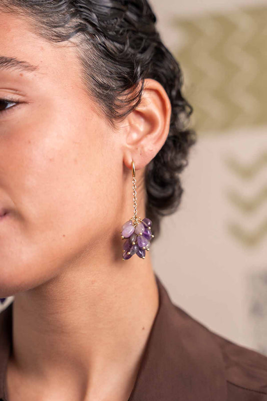 Pendientes Seatle Amatista
