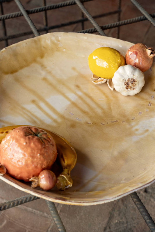Plato cerámica con frutas II