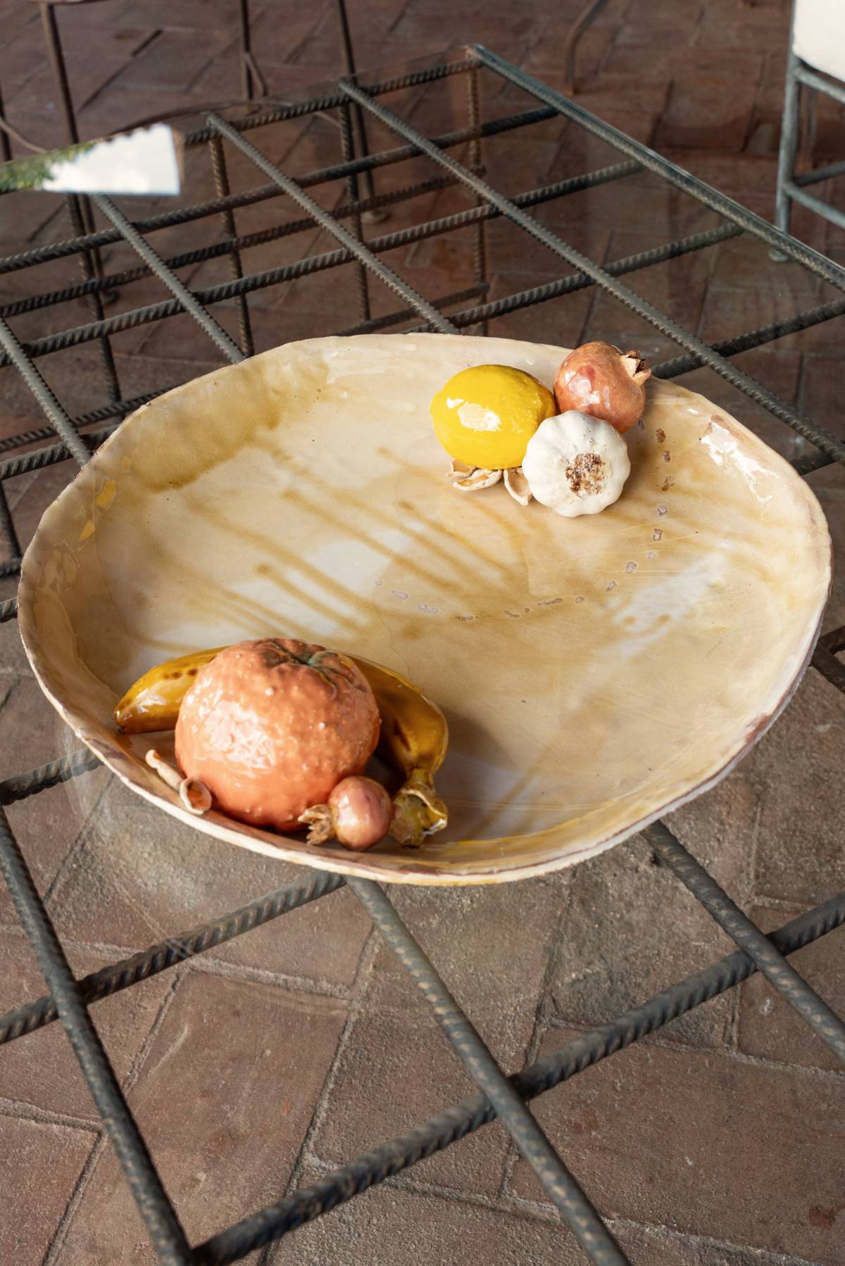 Plato cerámica con frutas II