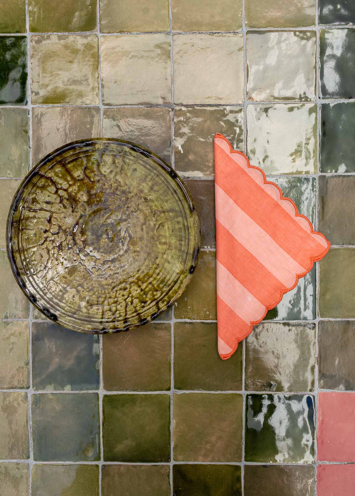 Servilleta Scallop Coral