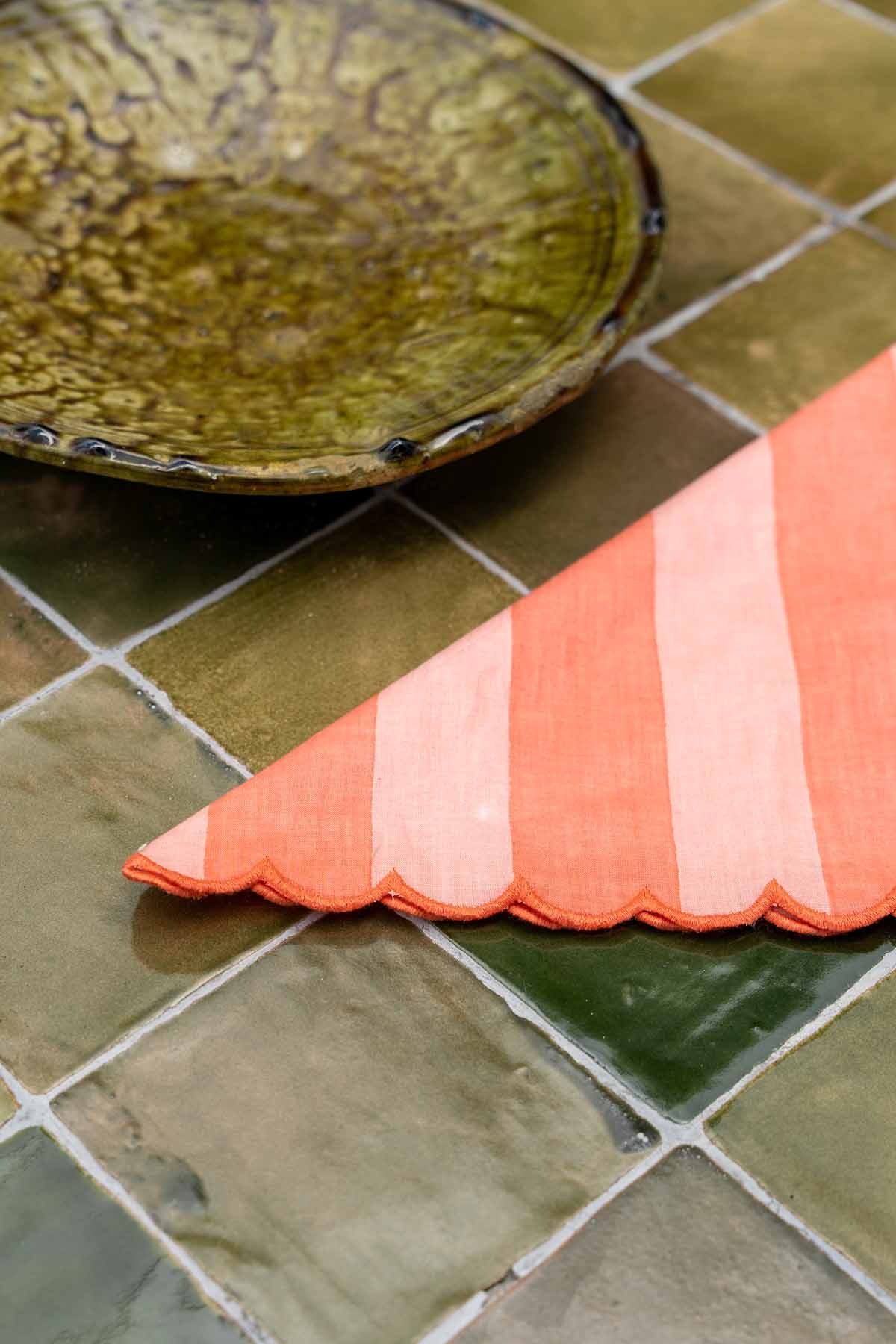 Servilleta Scallop Coral