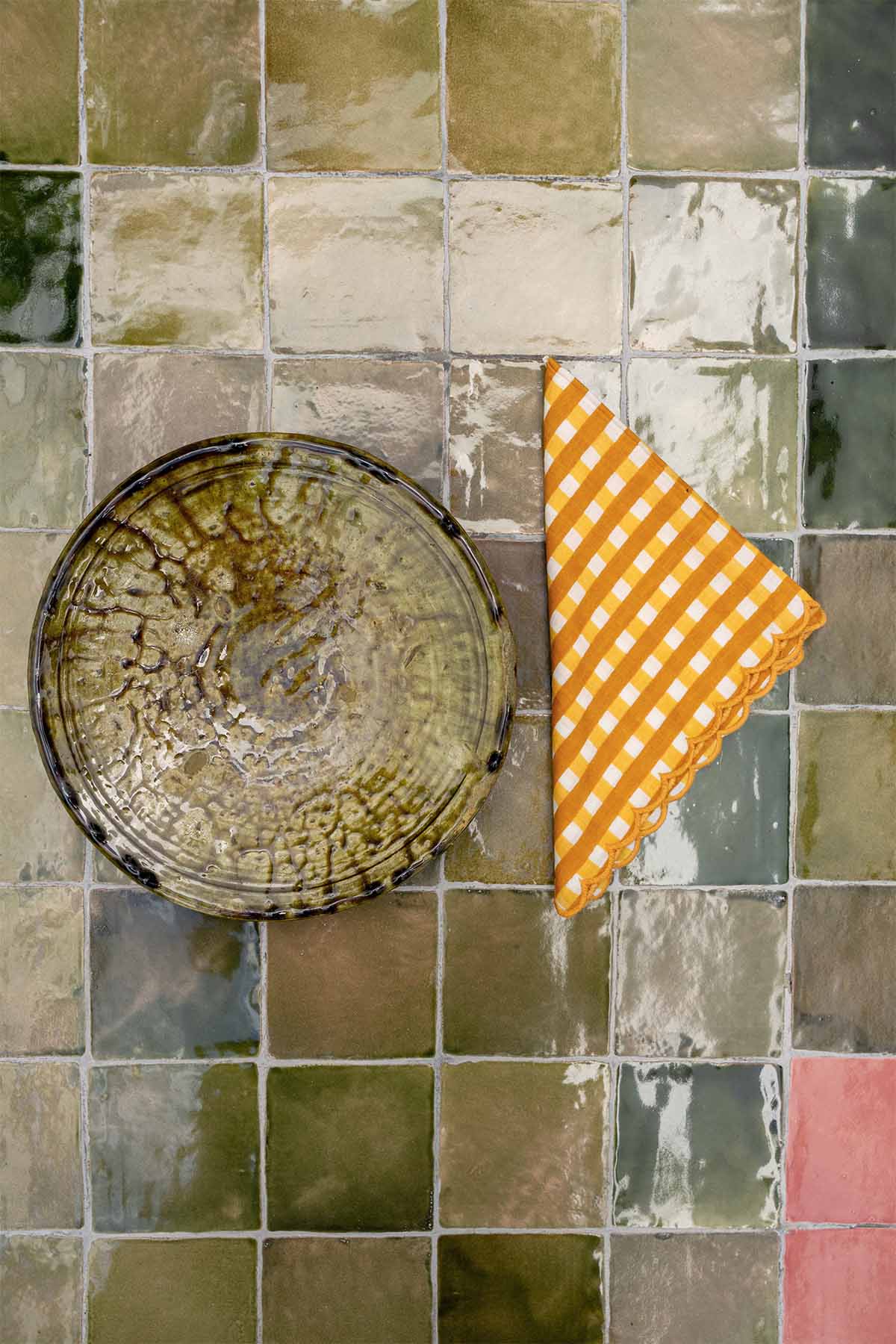 Servilleta Scallop Mostaza