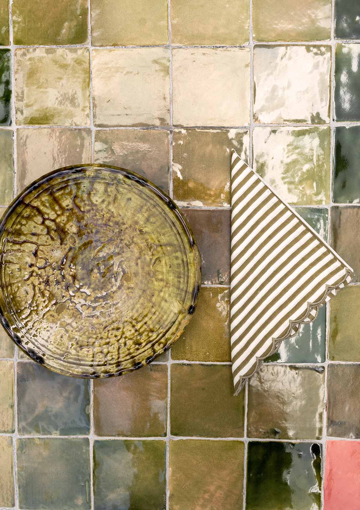 Servilleta Scallop Verde III