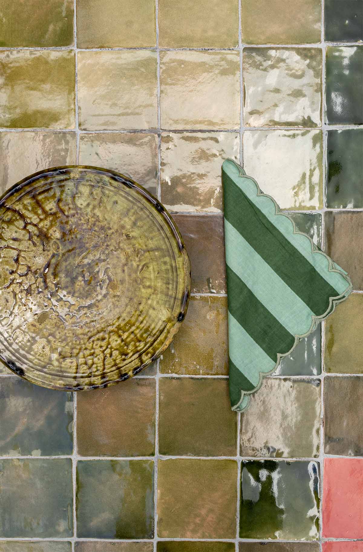 Servilleta Scallop Verde I