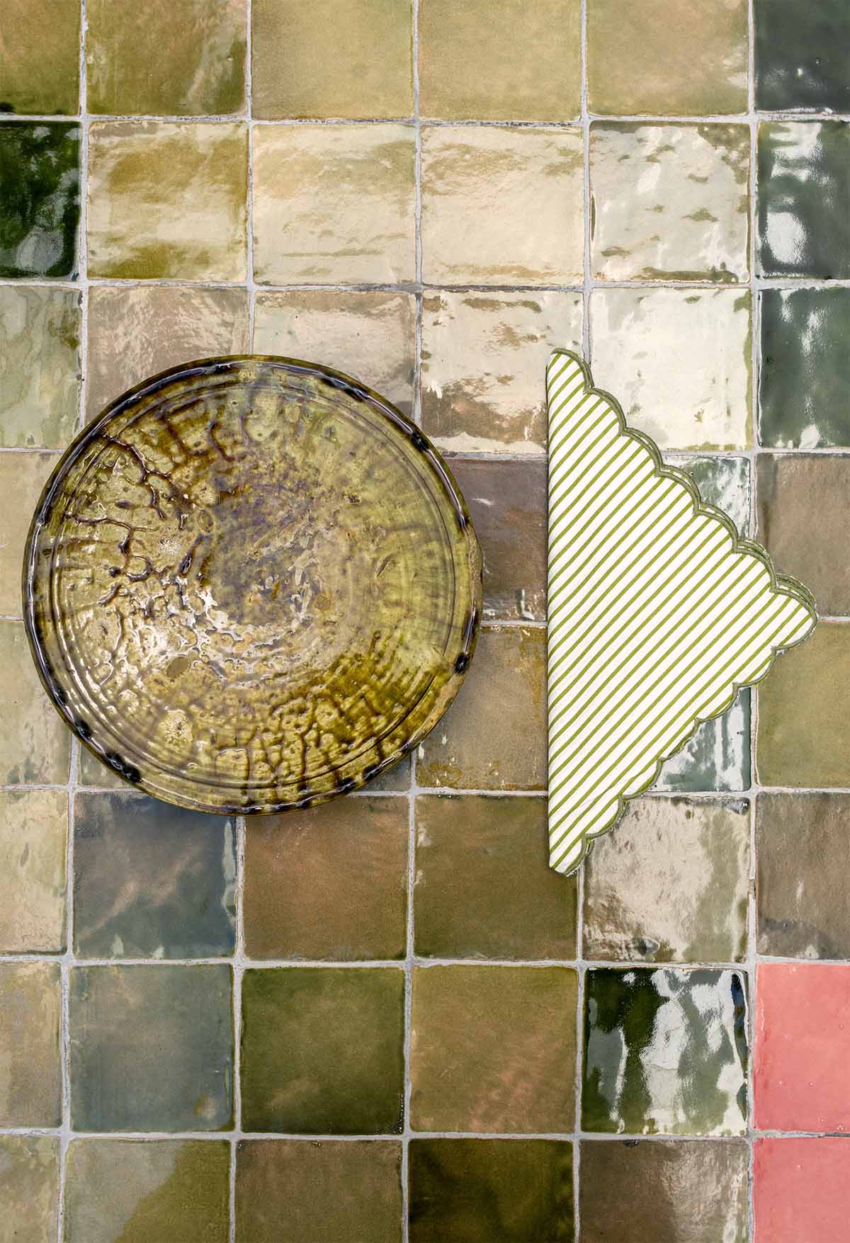 Servilleta Scallop Verde II