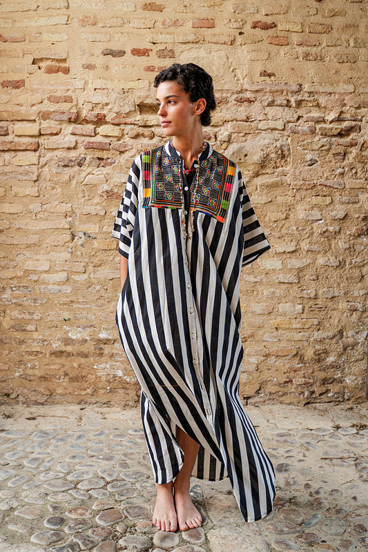 Vestido Rayas Negro III