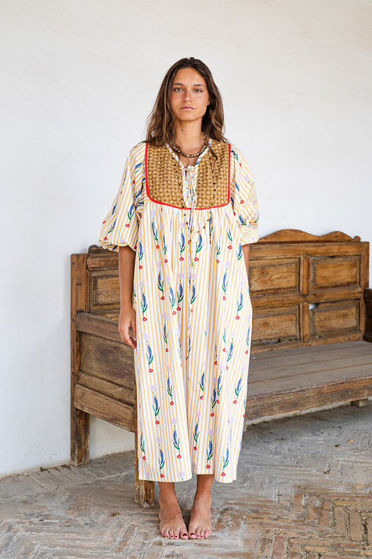 Vestido Silves Mostaza