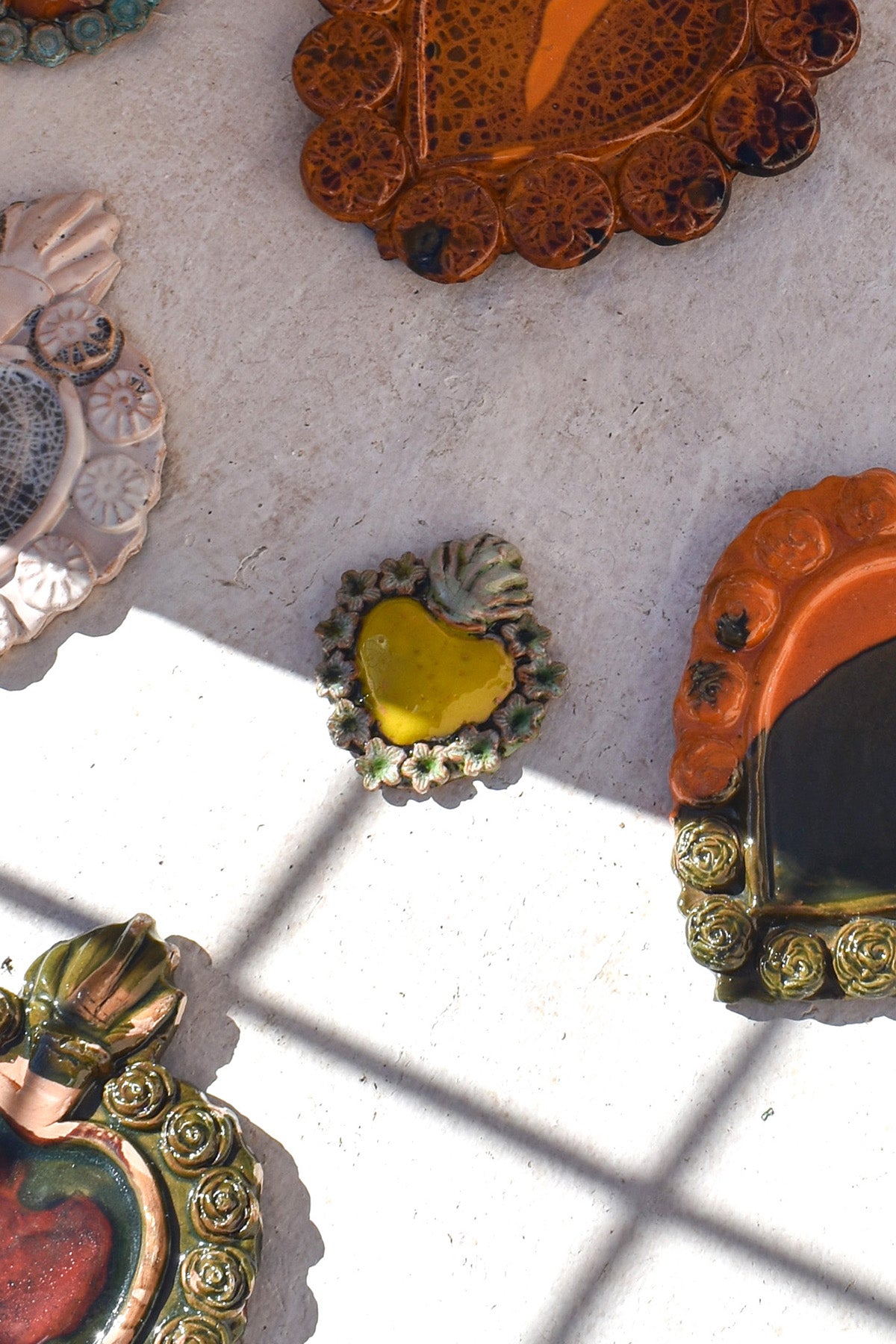 Exvoto corazón verde/amarillo II