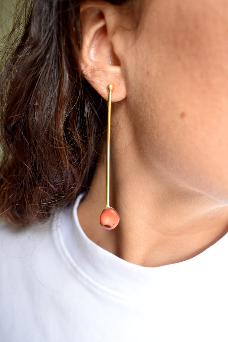 Pendientes Julia Coral