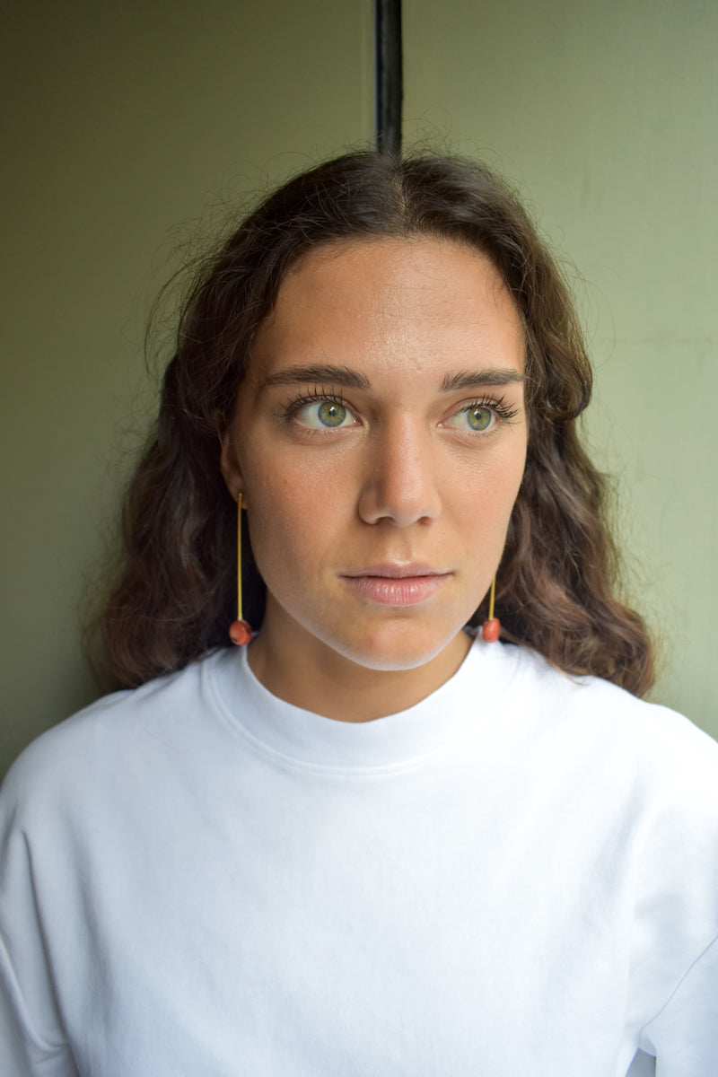 Pendientes Julia Coral